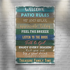 Patio Rules Sign