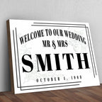 Welcome To Our Wedding Sign III