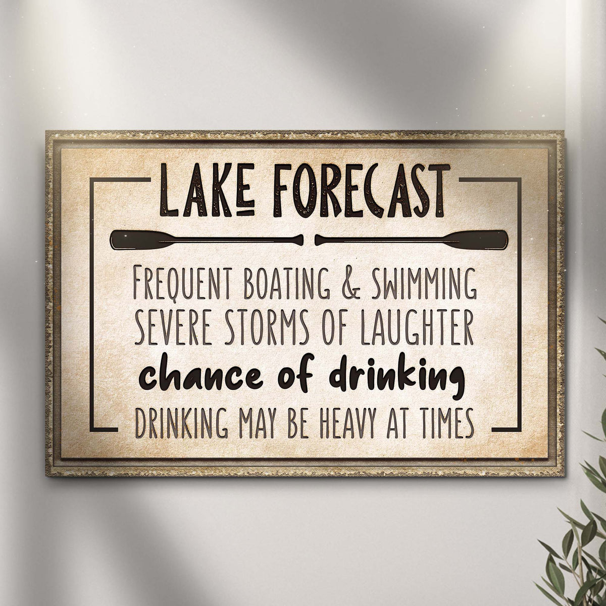Lake Forecast Sign