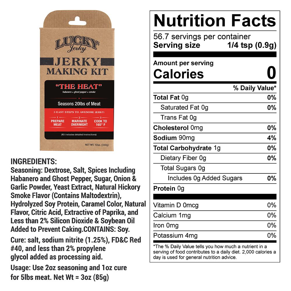 "The Heat" Jerky Making Kit | Pack of 3 | 12 oz | Nebraska Star Beef