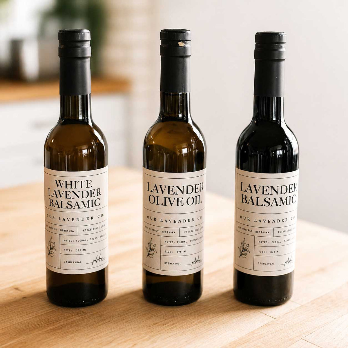 White Lavender Balsamic Vinegar | 12.7 oz | Our Lavender Co