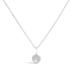 10K Gold Gemstone and 3/8 Cttw Diamond Halo Jewelry Set (Earrings, Pendant & Ring)
