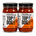 Top Dog Medium Salsa | Pack of 2 | 15.5 oz | Chili Dawg's Foods of Fire