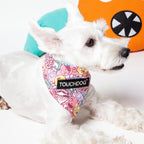 Touchdog Star Patterned Hook-and-Loop Fashion Dog Bandana