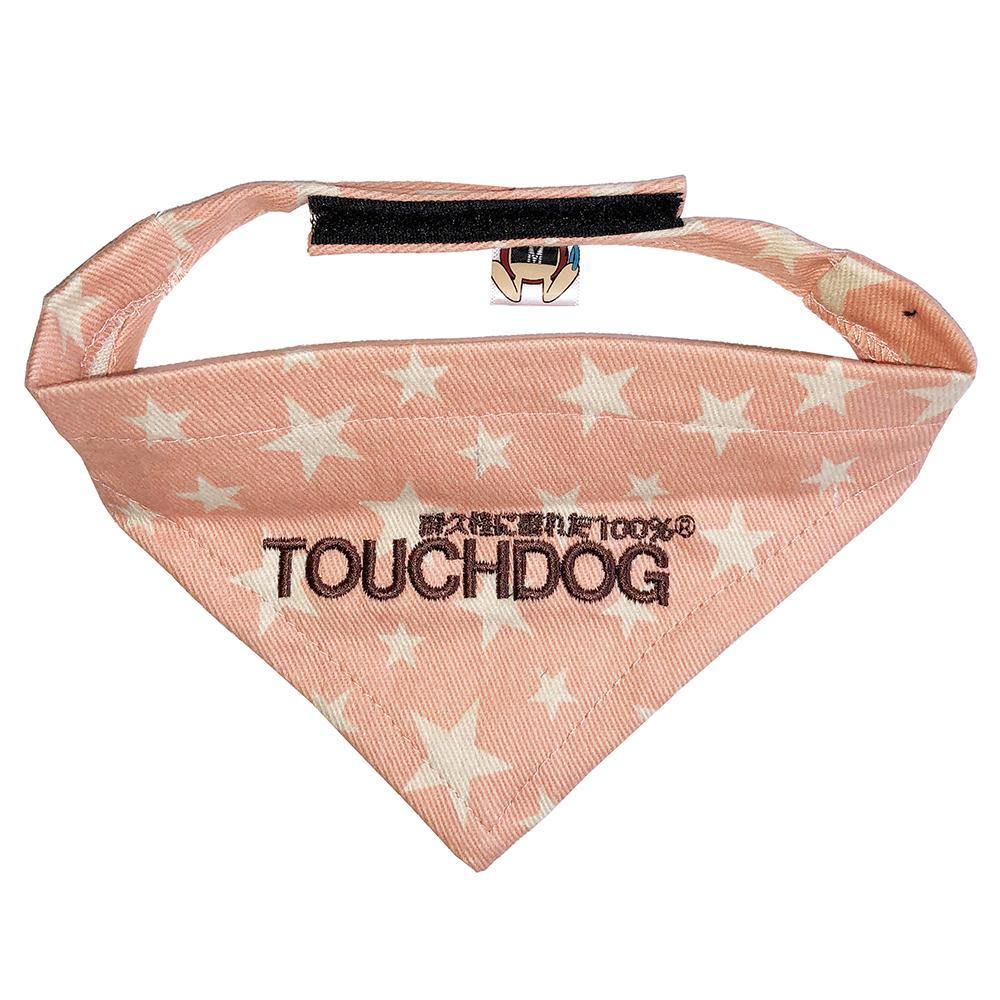 Touchdog Designer Hook-and-Loop Pet Bandana - Pink
