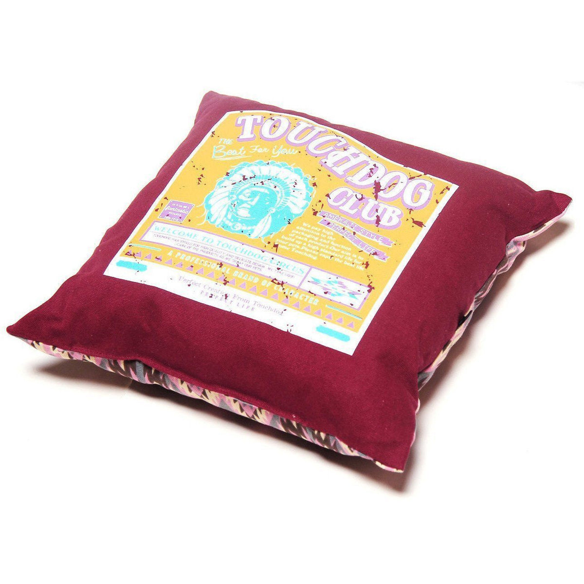 Touchdog ® '70's Vintage-Tribal' 2-in-1 Collapsible Squared Dog and Cat Bed