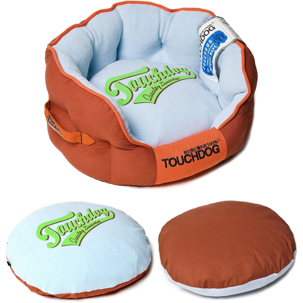 Touchdog ® 'Castle-Bark' Original Premium Designer Rounded Dog Bed