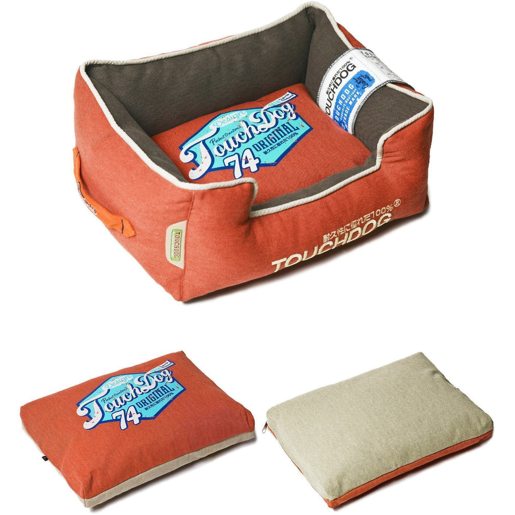 Touchdog ® 'Sporty Vintage' Original Reversible Rectangular Designer Dog Bed