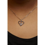 Blue diamond heart and snowflake pendant in sterling silver 1/10 cttw bijoux-nyc direct