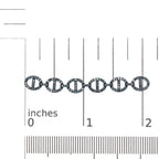 Treated blue diamond interlinked circle drop earrings in sterling silver 1 cttw bijoux-nyc direct