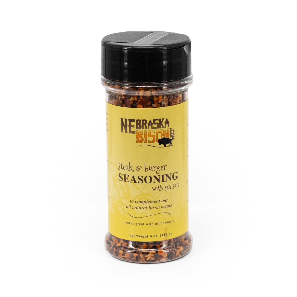 Bison Steak and Burger Seasoning | 4 oz | Pack of 2 | Nebraska Bison
