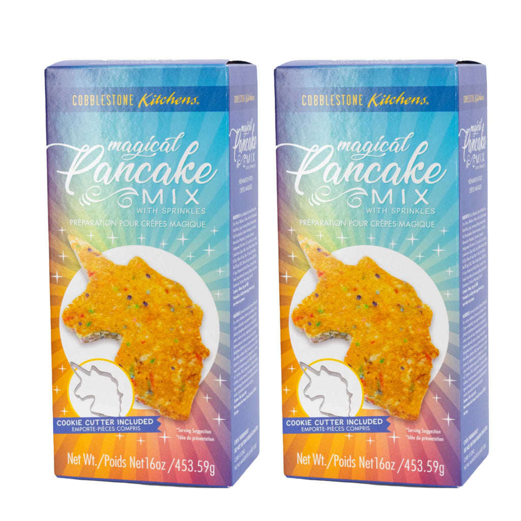Unicorn Pancake Mix & Unicorn Cookie Cutter | Pack of 2 | 16 oz | Cobblestone Kitchen | CK608