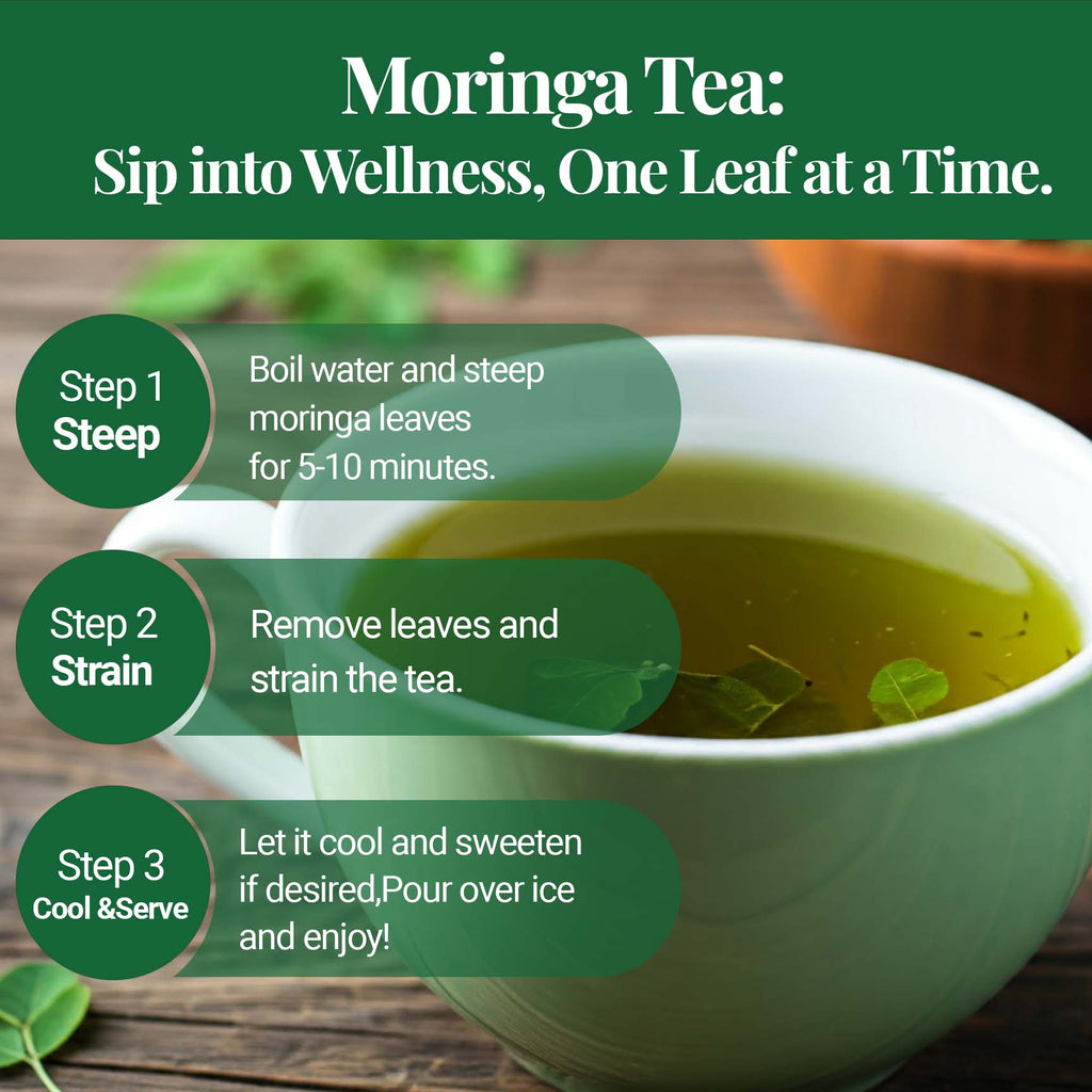 Dried Moringa Leaves 2.6 oz – Loose Leaf Herbal Tea | Akshit
