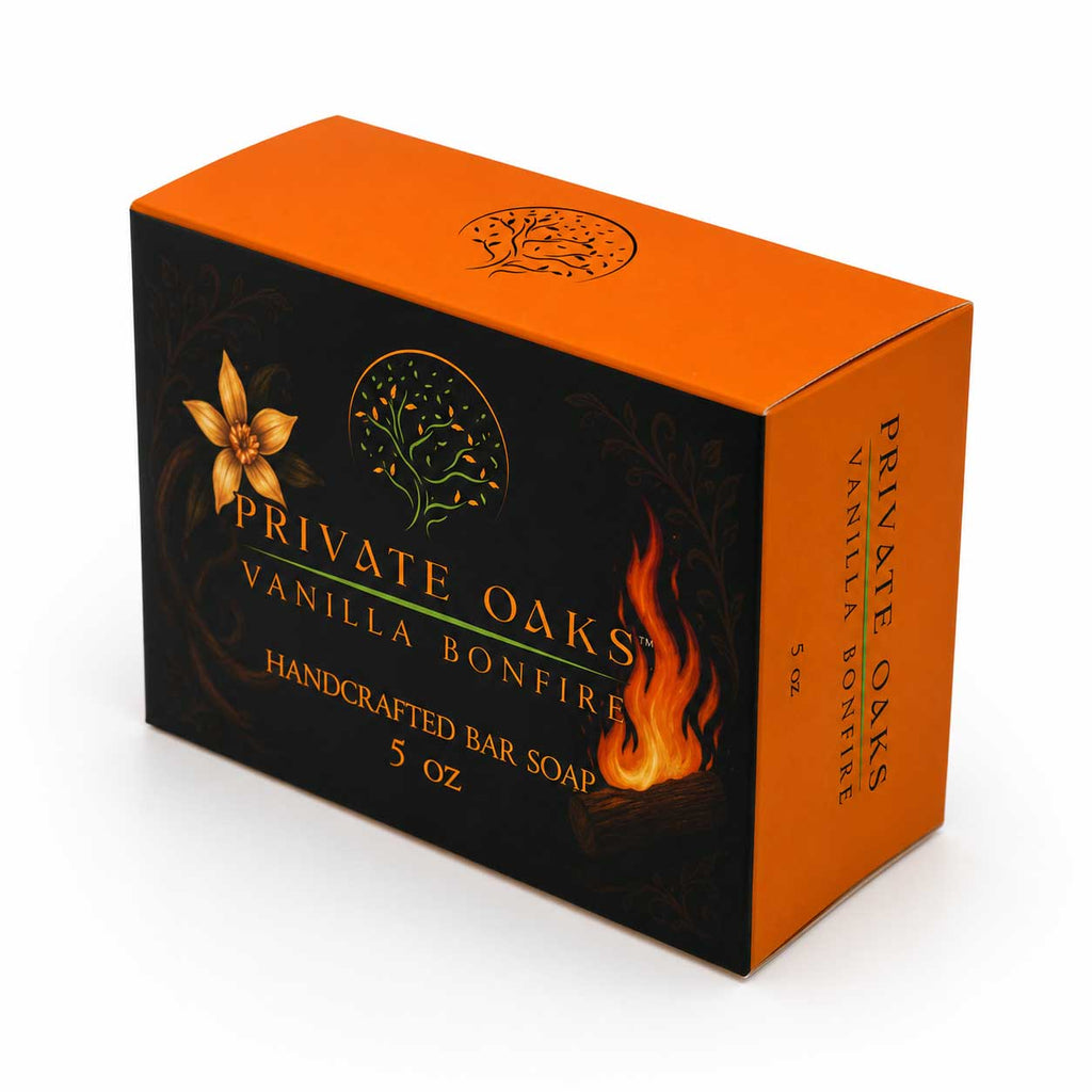 Vanilla Bonfire Bar Soap | 5 oz | Private Oaks Soap Co.