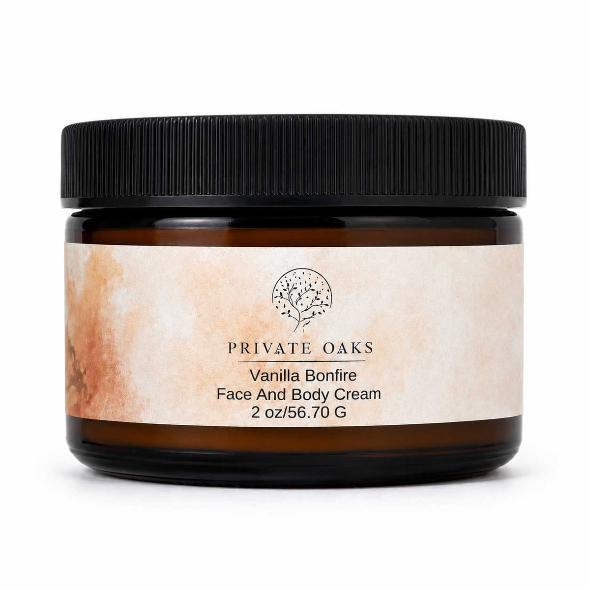 Vanilla Bonfire Face & Body Cream | 2 oz | Multiple Skin Types | Private Oaks Soap Co.