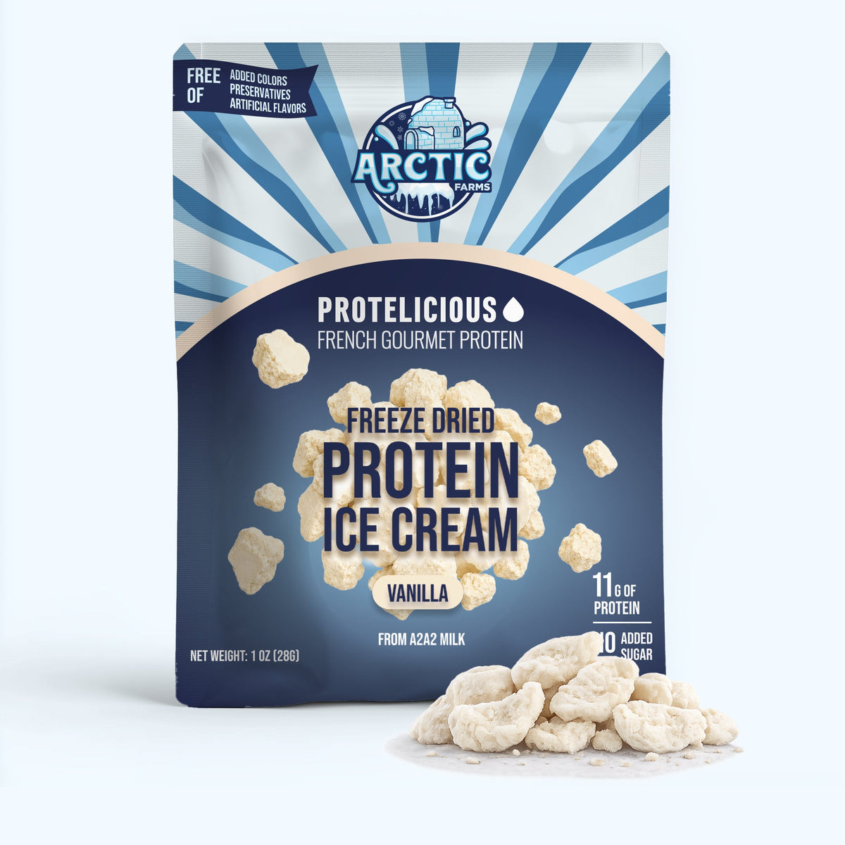 Freeze‑Dried Protein Ice Cream (Zero Added Sugar) — Vanilla