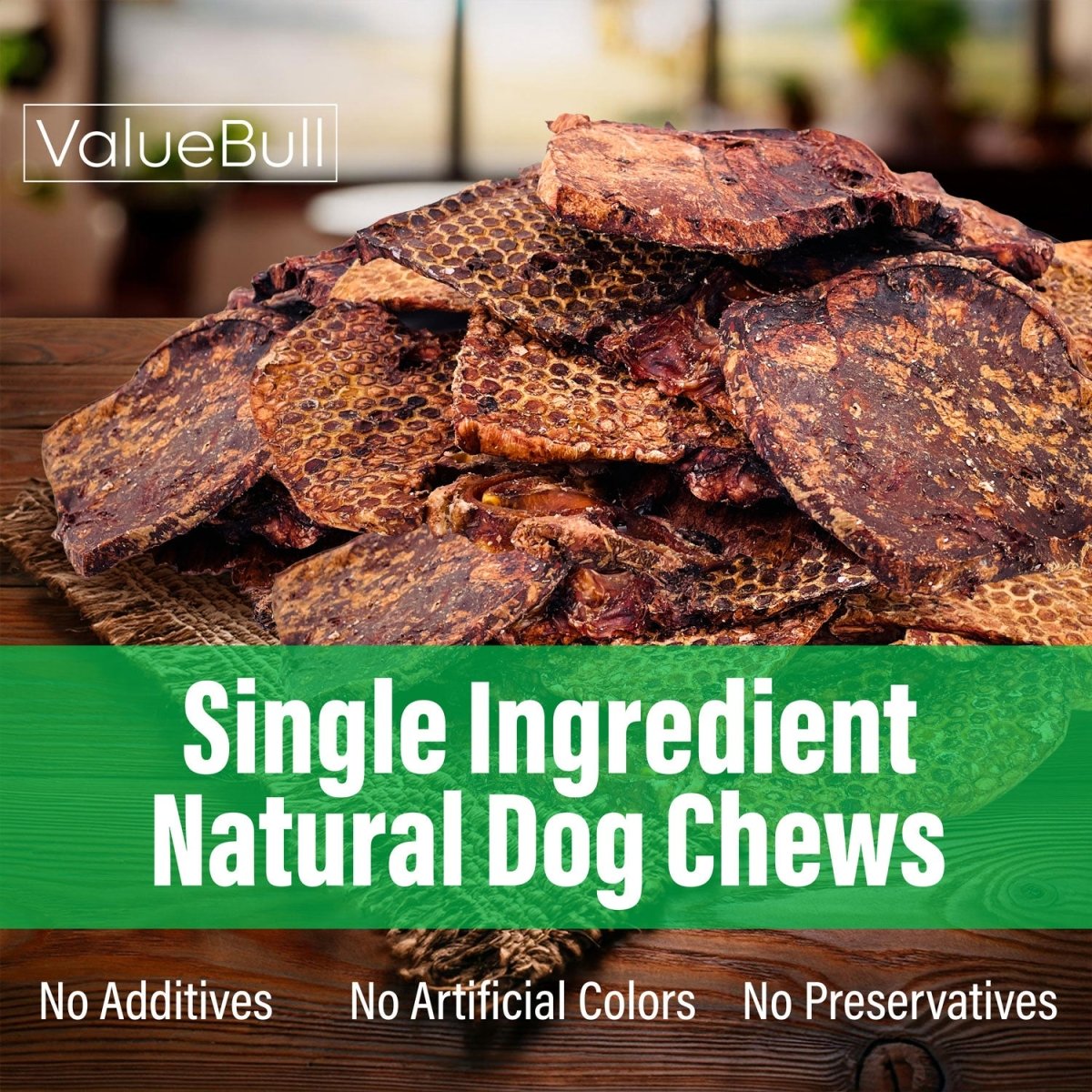 ValueBull Beef Lung Wafers for Dogs, 2 Pounds