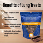 ValueBull Beef Lung Wafers for Dogs, 2 Pounds