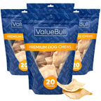 ValueBull USA Beef Rawhide Chips for Dogs, 4 Pound