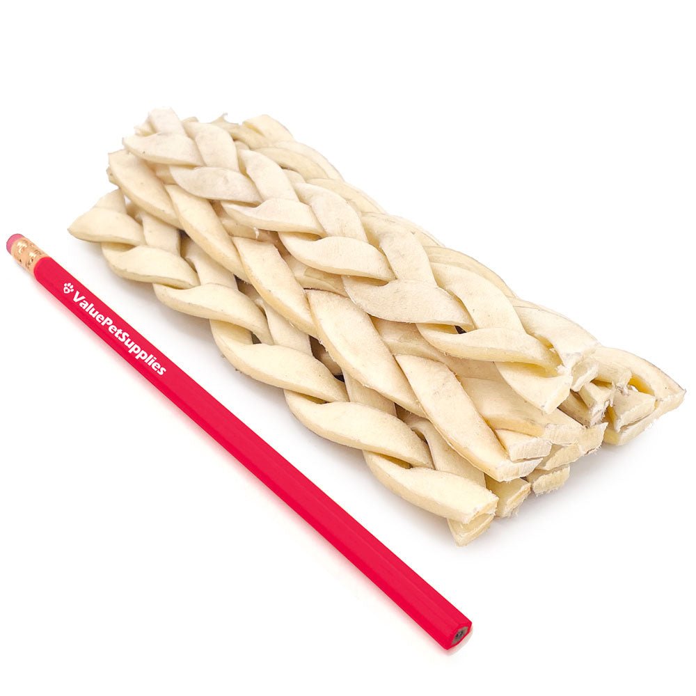 ValueBull Beef Cheek Braid Dog Chews, 5-6 Inch, 25 Count