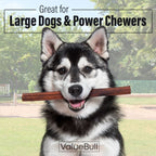 ValueBull Beef Collagen Sticks for Large Dog, 12 Inch Jumbo Chew, 25 Count