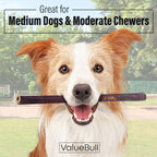 ValueBull Beef Collagen Sticks for Dogs, 12 Inch Medium Chew, 10 Count
