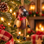Horse with Cowboy Vest Ornament | Bert Anderson Collection