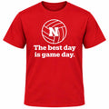 Nebraska Volleyball Gameday Unisex T-Shirt | Red | Multiple Sizes | Lou's Sporting Goods | 25N10DT104