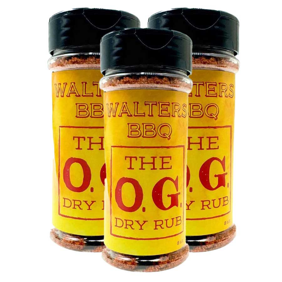 Walters BBQ The O.G. Dry Rub | Pack of 3 | 8 oz | Walters BBQ Rub