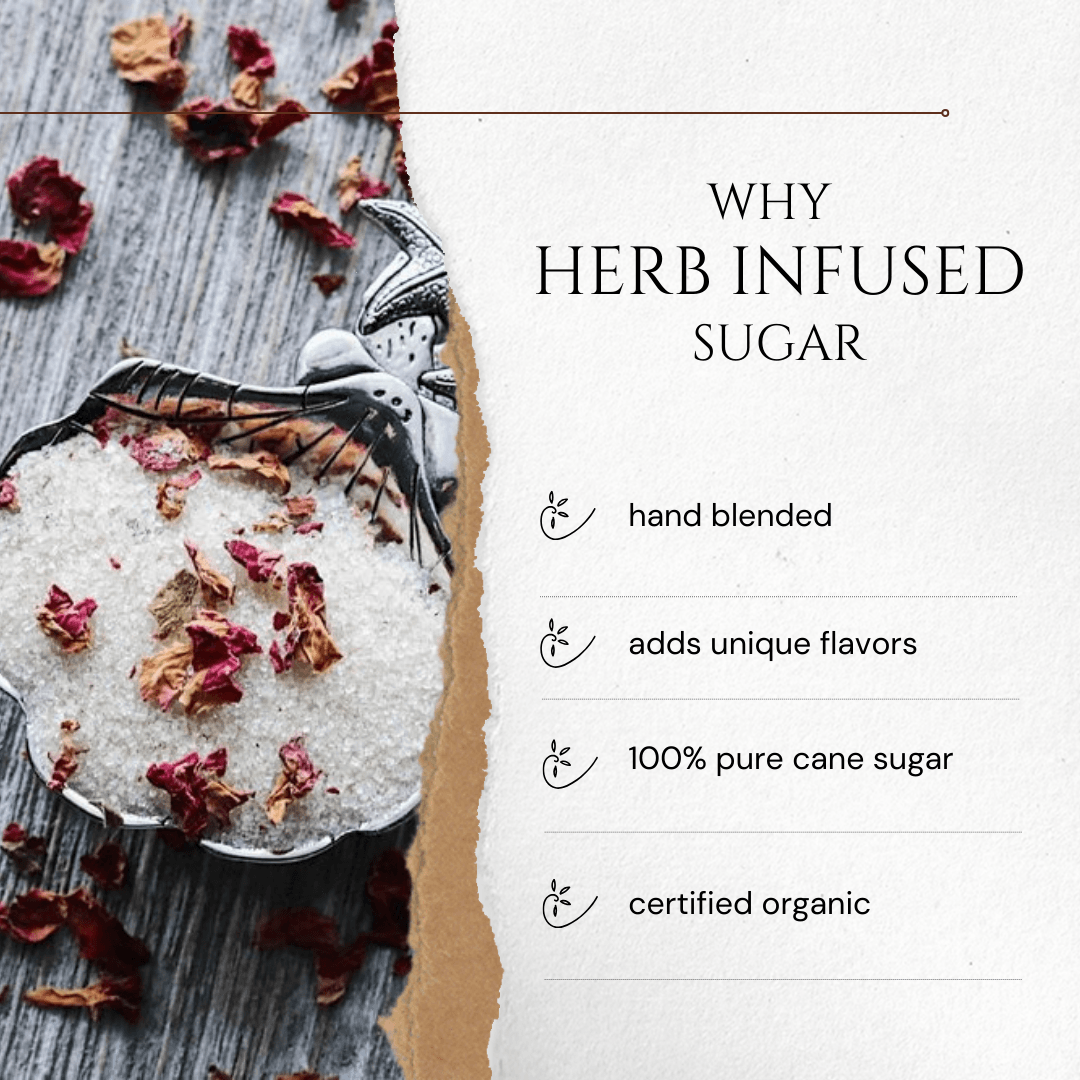 Pacific Northwest Mint infused artisan culinary sugar