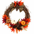 Fall Wreath | 18" x 18" | KJ Made