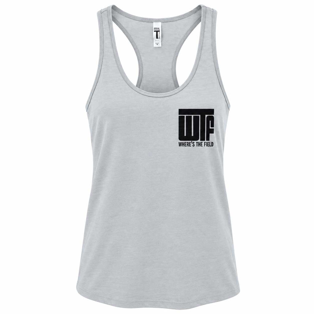 SALE | WTF (Where's The Field) Tank Top | Light Gray | Multiple Sizes | Screen Machine