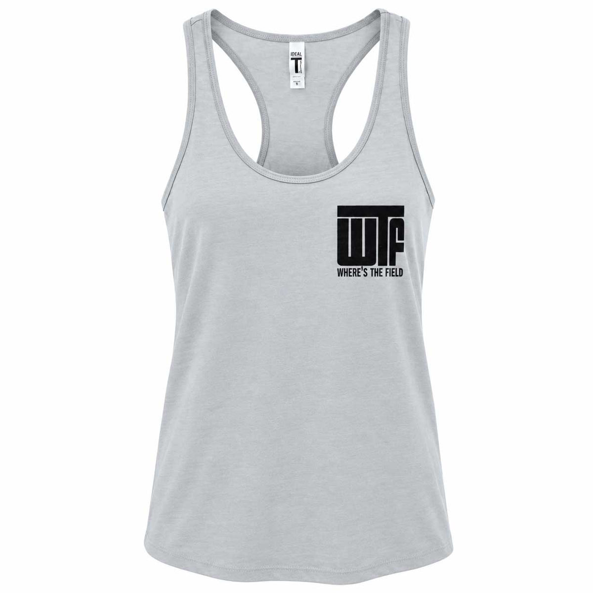 SALE | WTF (Where's The Field) Tank Top | Light Gray | Multiple Sizes | Screen Machine