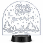 Merry Christmas LED Lighted Plaque | Glowing Creation