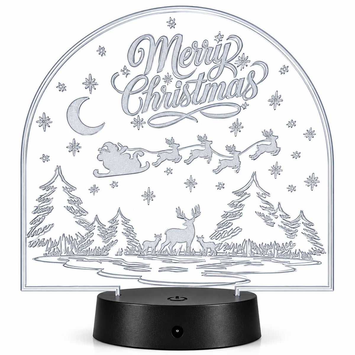 Merry Christmas LED Lighted Plaque | Glowing Creation