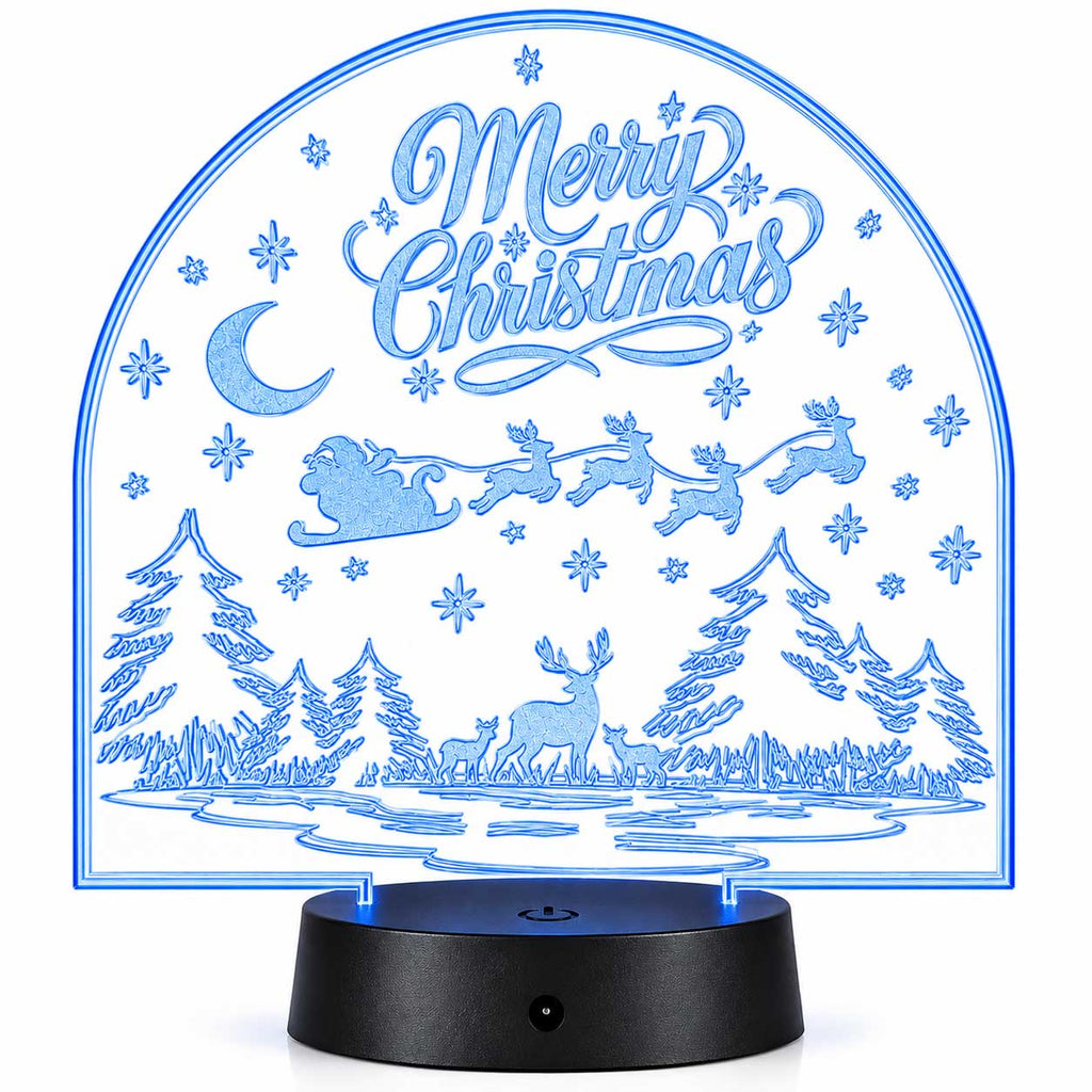 Merry Christmas LED Lighted Plaque | Glowing Creation