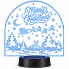 Merry Christmas LED Lighted Plaque | Glowing Creation