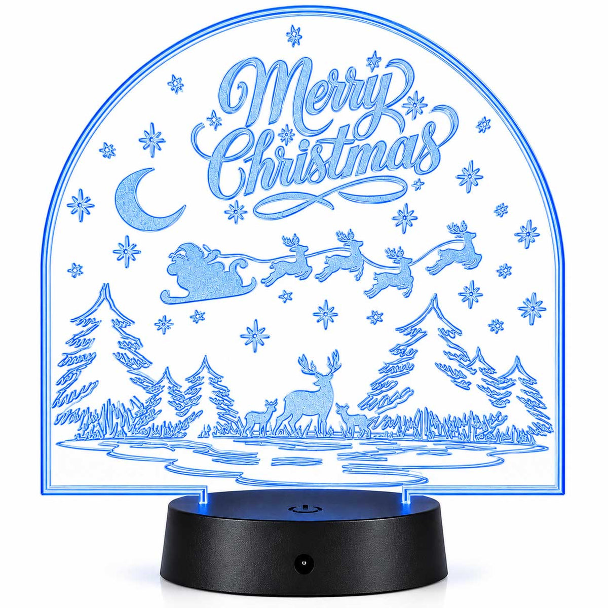 Merry Christmas LED Lighted Plaque | Glowing Creation