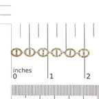 Yellow diamond linked circle drop earrings in sterling silver 1.0 cttw bijoux-nyc direct