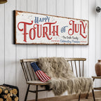 Happy 4th of July Personalized Sign