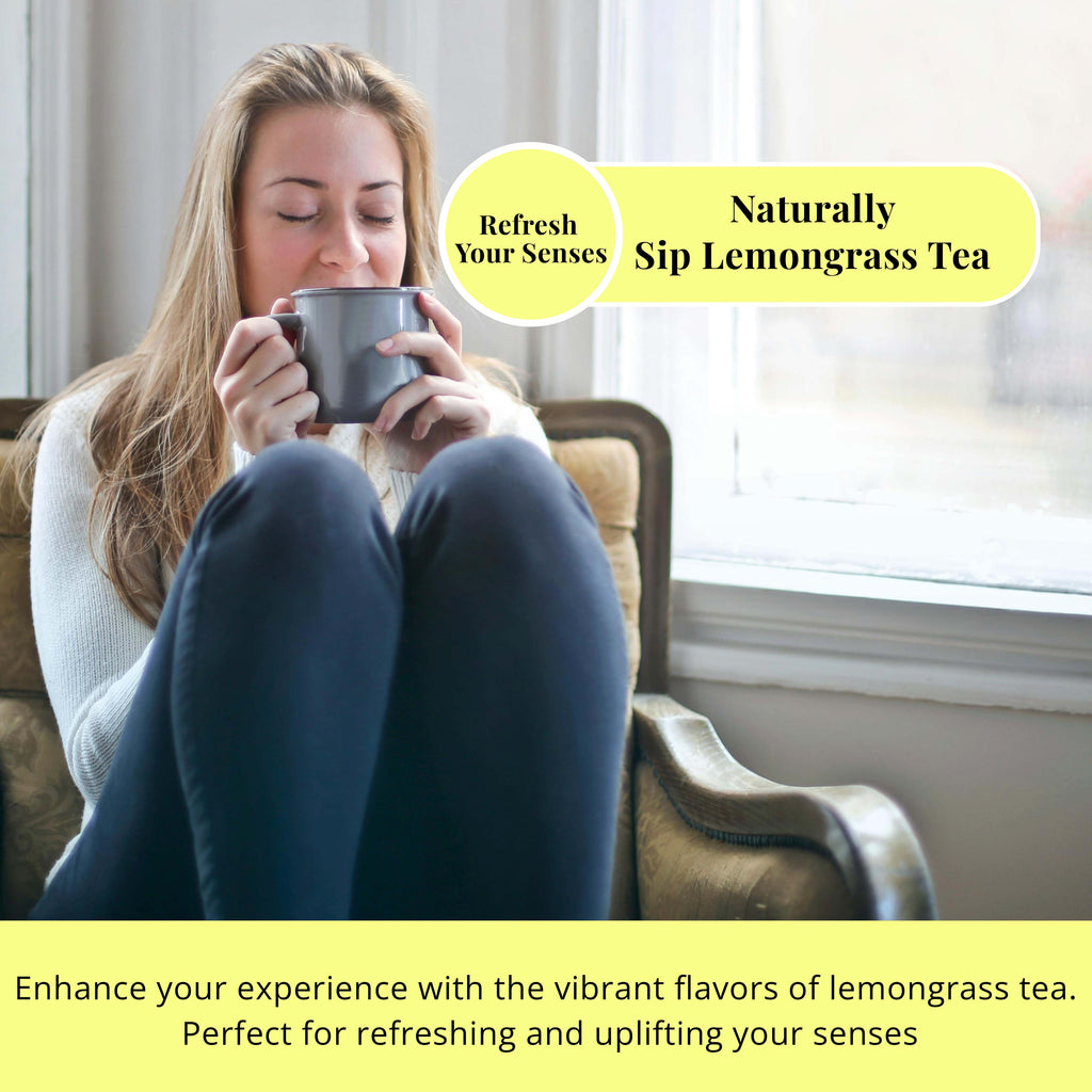50 Lemongrass Tea Bags, Te De Limon, 100% Natural, Premium Lemon Grass Tea, Relaxing & Calming, Non-GMO, Caffeine-Free. by Akshit.