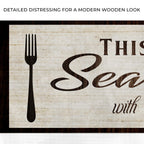 Kitchen Seasoned With Love Sign lll